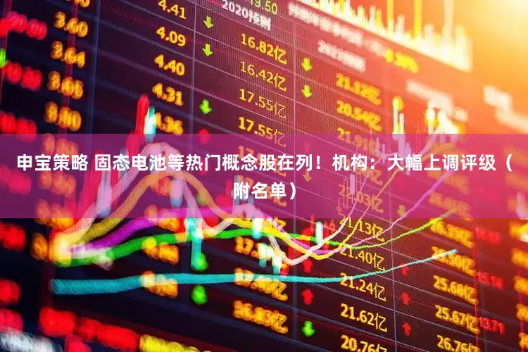 申宝策略 固态电池等热门概念股在列！机构：大幅上调评级（附名单）